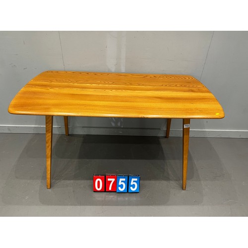 755 - Ercol Blonde plank table very clean