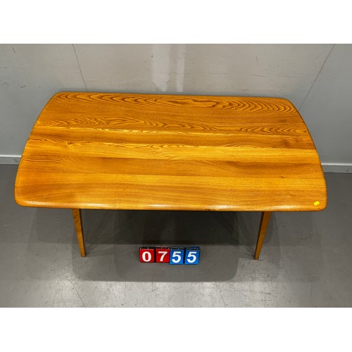 755 - Ercol Blonde plank table very clean