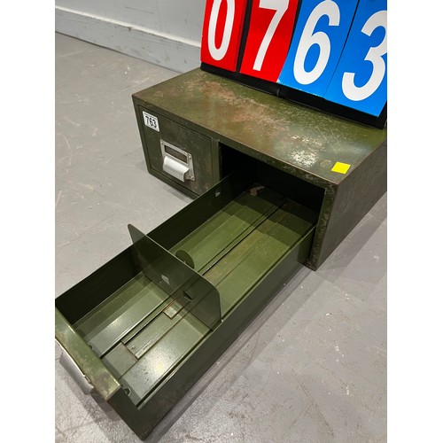 763 - Industrial 2 draw table top filer