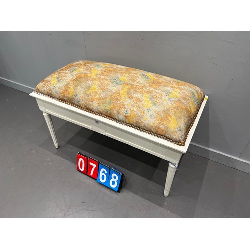 768 - French duet stool/foot rest