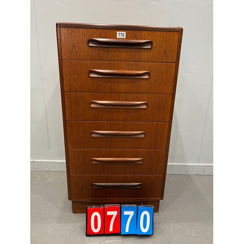 770 - G-plan fresco mid century tall boy