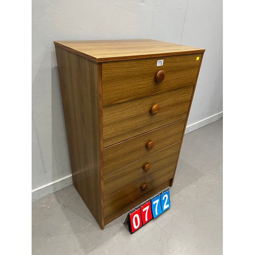 772 - Mid century chest of drawers