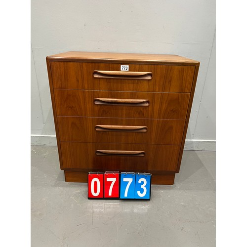 773 - G-plan fresco chest of 4 drawers