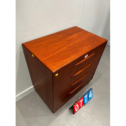 774 - G-plan fresco chest of 4 drawers