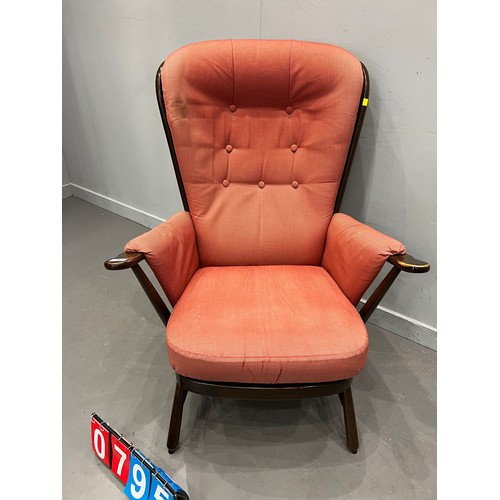 795 - Ercol evergreen high back chair