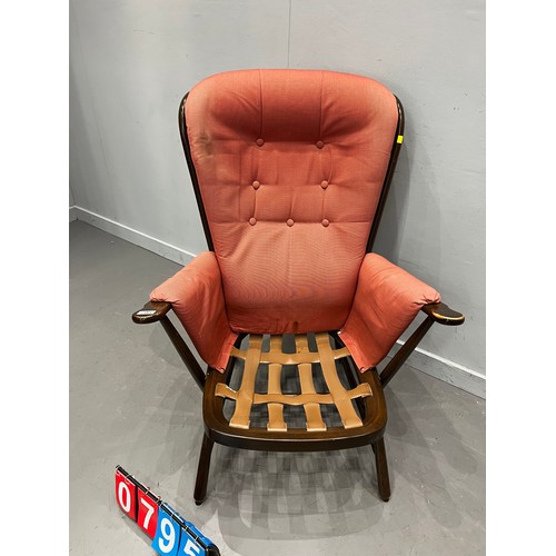 795 - Ercol evergreen high back chair