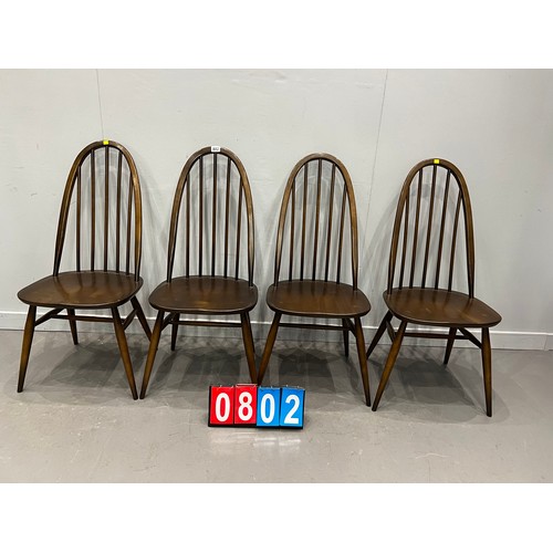 802 - Set of 4 ercol Quaker very clean