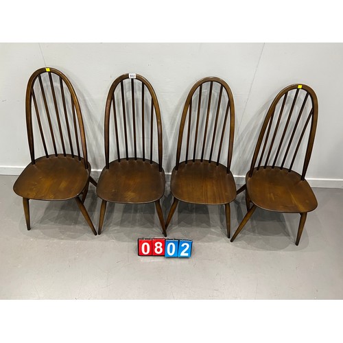 802 - Set of 4 ercol Quaker very clean