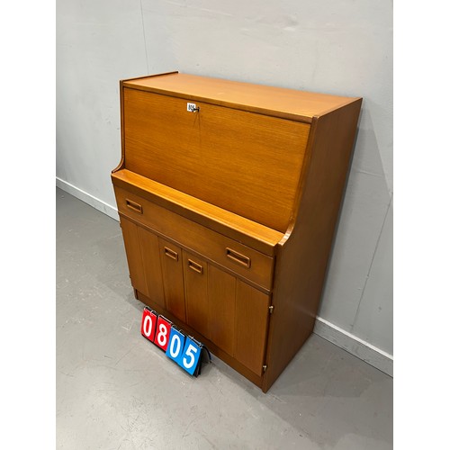 805 - Mid century teak bureau