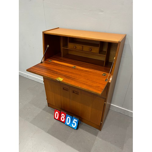 805 - Mid century teak bureau