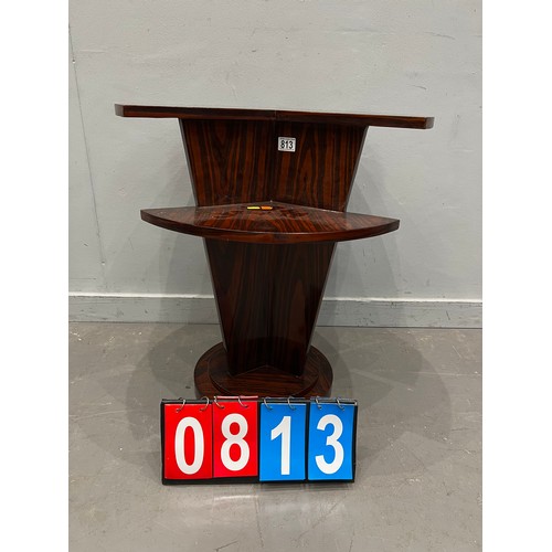 813 - Art deco design retro night stand / two tier table