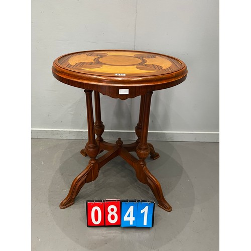 841 - French inlaid centre table