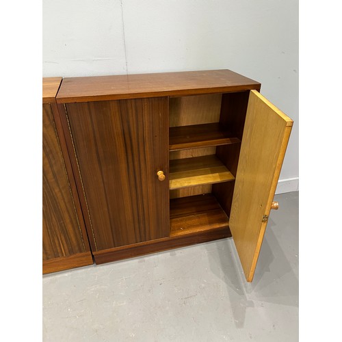 846 - Morris of Glasgow mid century retro bookcase + corner stand