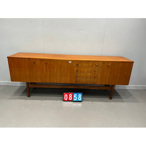 858 - Mid century teak sideboard very long, very clean