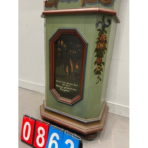 863 - Dutch long case clock working