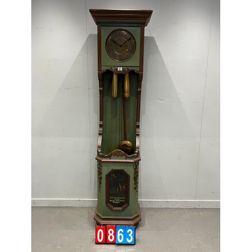 863 - Dutch long case clock working