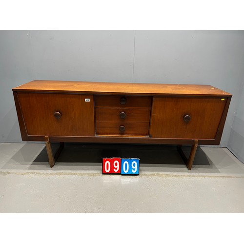 909 - Teak sideboard mid century danish design (piece of door see picture)