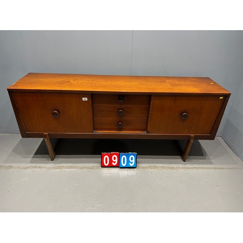 909 - Teak sideboard mid century danish design (piece of door see picture)