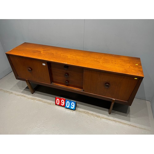 909 - Teak sideboard mid century danish design (piece of door see picture)