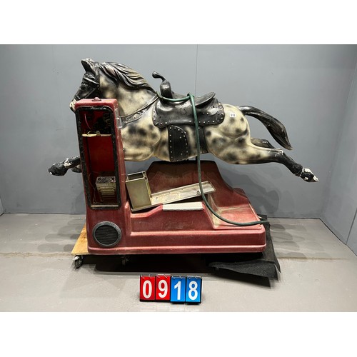 918 - Vintage fair ground arcade horse ride