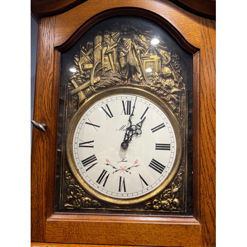 919 - Impressive french grandfather clock good case