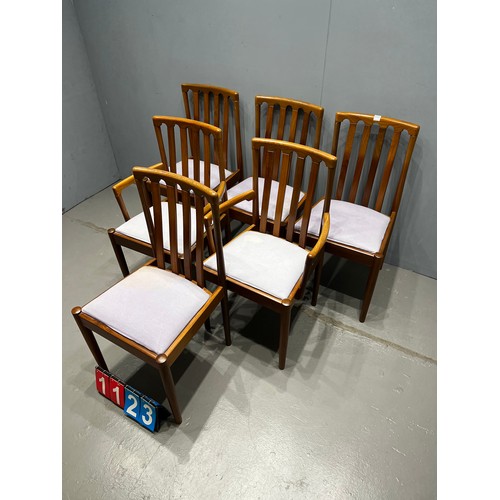 1123 - Set of 6 clean Meredew dining chairs