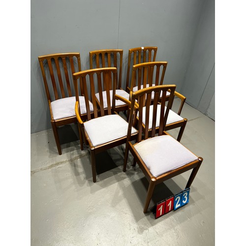 1123 - Set of 6 clean Meredew dining chairs