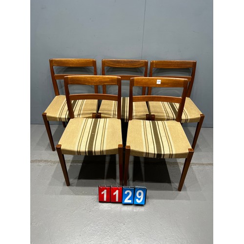 1129 - Set of Nils Jonsson Danish dining chairs  for Troeds