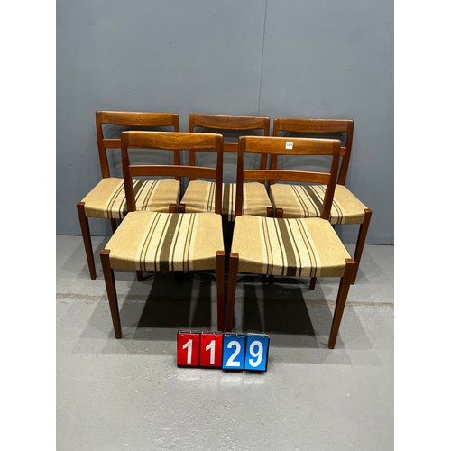 1129 - Set of Nils Jonsson Danish dining chairs  for Troeds