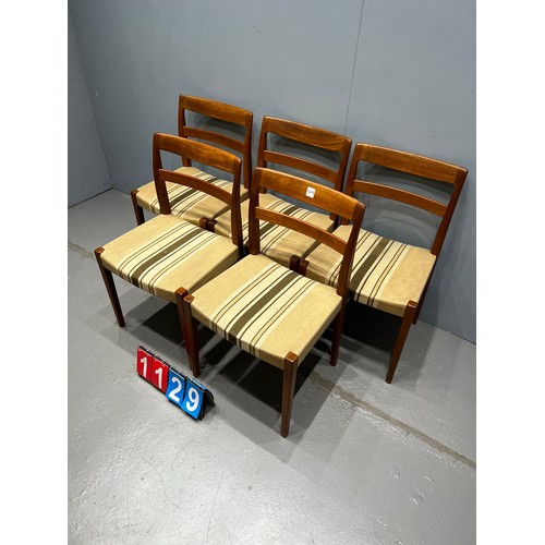 1129 - Set of Nils Jonsson Danish dining chairs  for Troeds