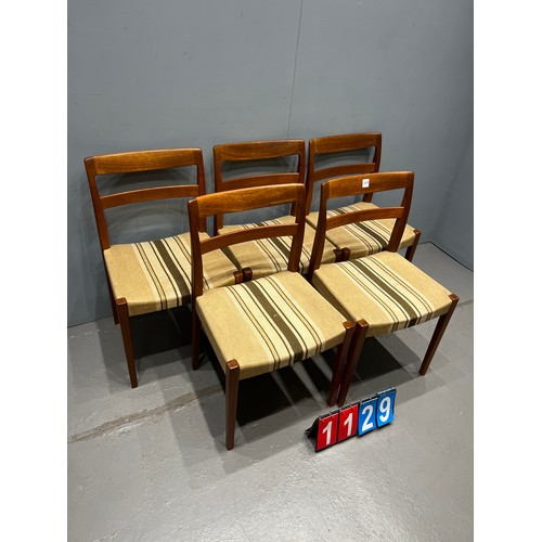 1129 - Set of Nils Jonsson Danish dining chairs  for Troeds