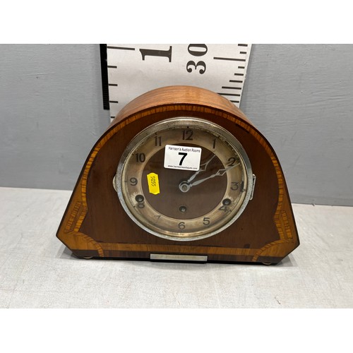 7 - Art deco mantle clock