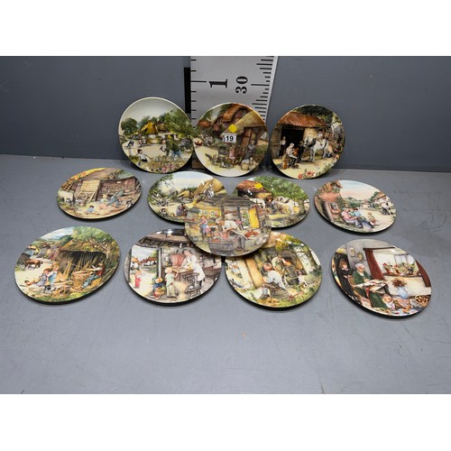 19 - 12 Royal doulton collectors plates 'old country crafts' by Susan neale