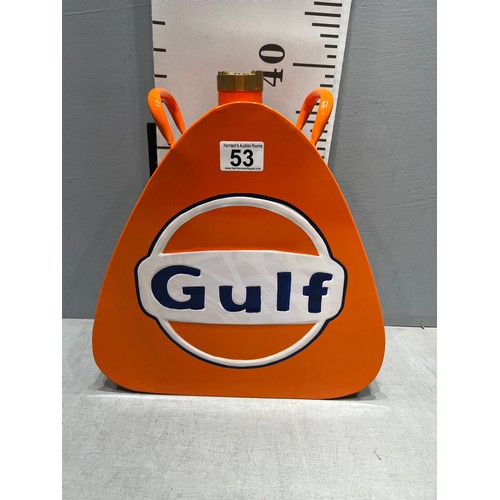 53 - Advertising display Gulf petrol can