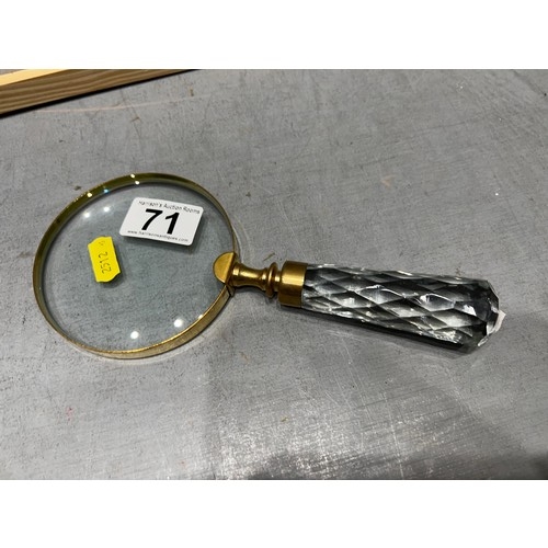 71 - Glass handled magnifier glass