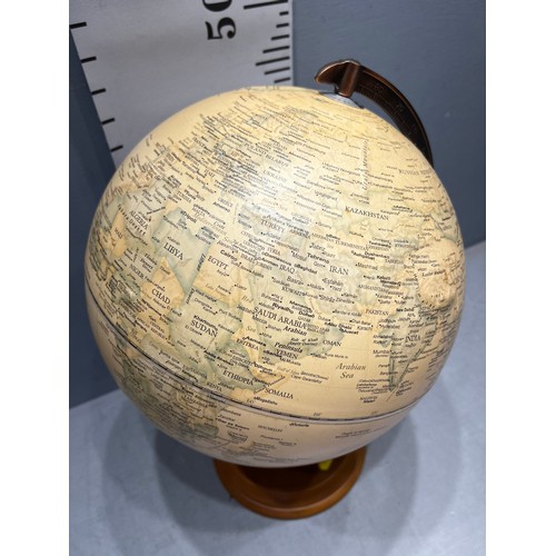 117 - Vintage World globe on stand