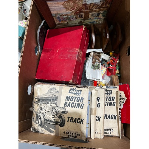 148 - Box misc inc vintage motor racing track