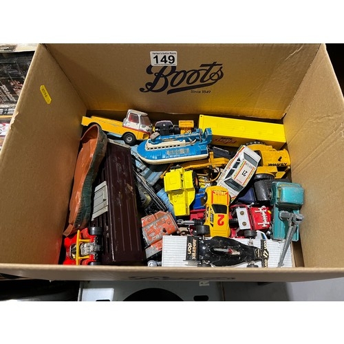 149 - Box toy cars. Matchbox, Corgi etc