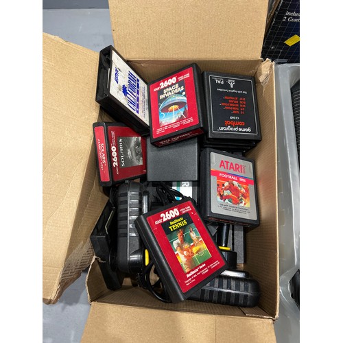 150 - Sega Megadrive games console + box games