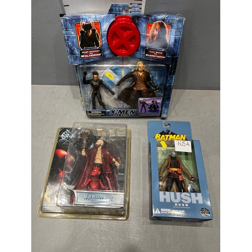 165A - X-Men figures, Batman figure, Hellboy, Rasputin figure