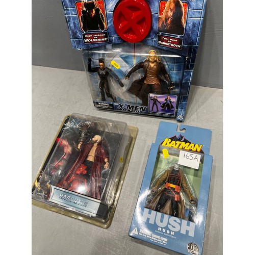 165A - X-Men figures, Batman figure, Hellboy, Rasputin figure