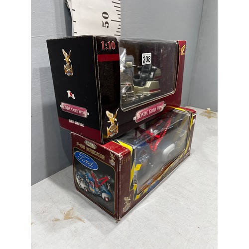 208 - Boxed Honda gold wing + boxed F100