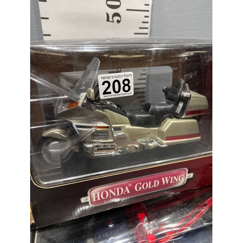 208 - Boxed Honda gold wing + boxed F100