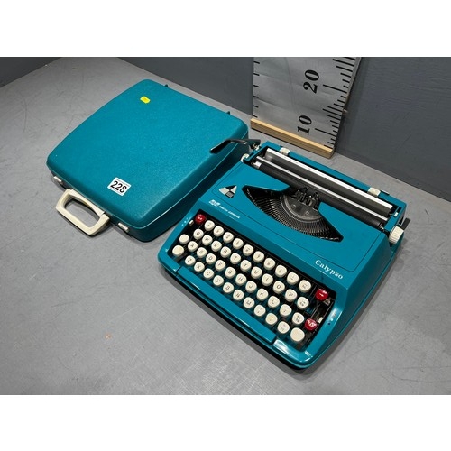 228 - Childs cased typewriter