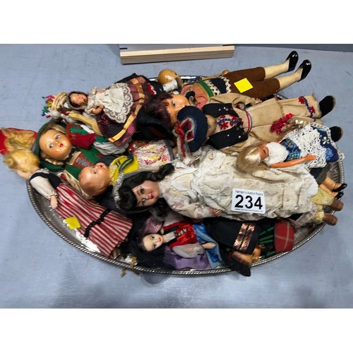 234 - Large quantity collectors dolls from across the world