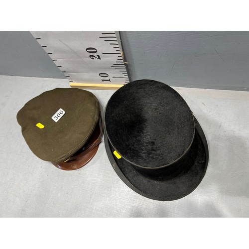 306 - Top hat + military cap