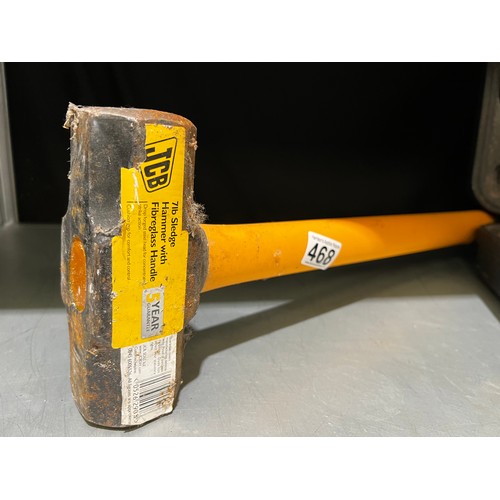 468 - 7lb sledge hammer + drill