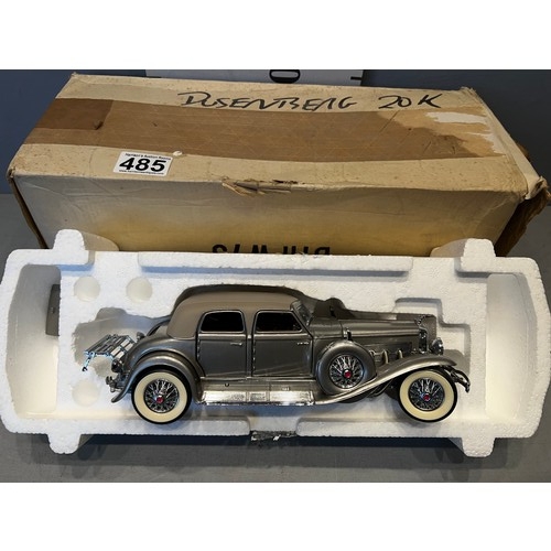 485 - Franklin mint Dusenberge 1933 twenty grand model car