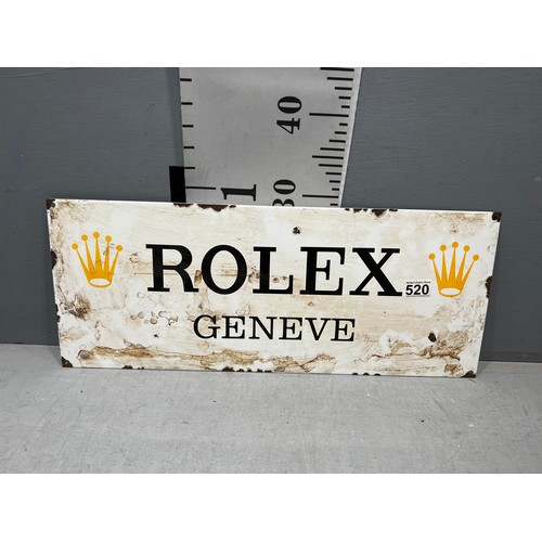 520 - Large enamel sign 'Rolex'