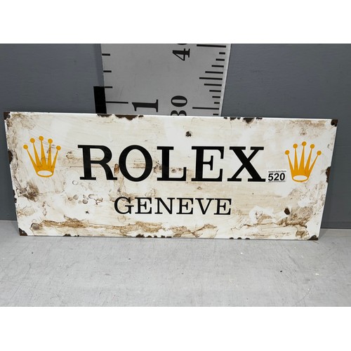 520 - Large enamel sign 'Rolex'